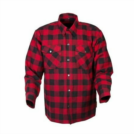 Scorpion Covert Moto Mens Long Sleeve Button Flannel Shirt Red/Black SM