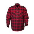 thumbnail image 1 of Scorpion Covert Moto Mens Long Sleeve Button Flannel Shirt Red/Black XL, 1 of 2