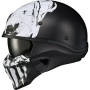 Scorpion Covert X Marauder Open Face Motorcycle Helmet Black/White XXL