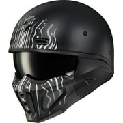 Scorpion Covert X Tribe 3 in 1 Motorcycle Helmet Black/White XXL