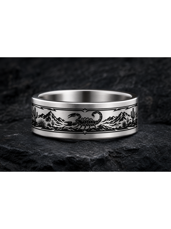 Scorpion Desert Profile Ring - 5.5
