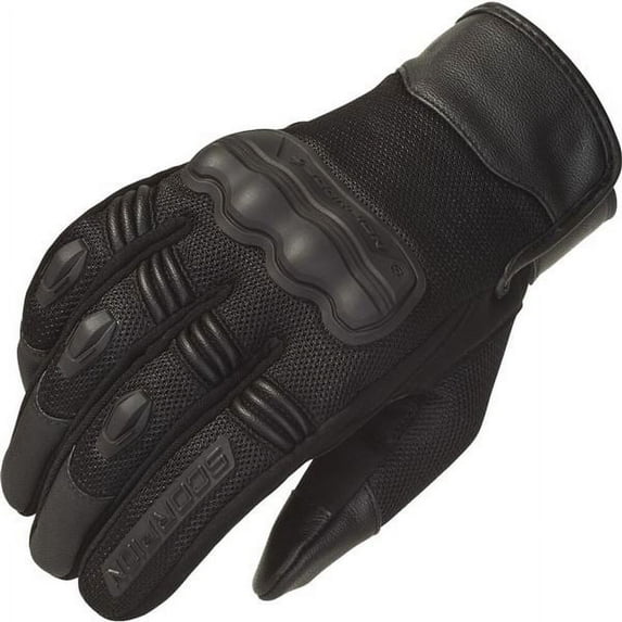 Scorpion Divergent Mens Leather Motorcycle Gloves Black SM