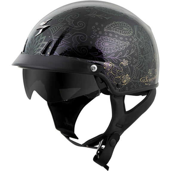Scorpion EXO EXO-C110 Azalea Half Helmet - Blk/Gold, All Sizes