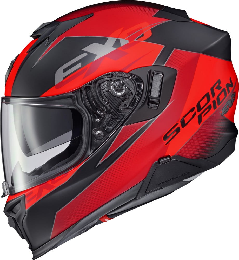 scorpion atv exo flash helmet ScorpionEXO AT960 Cold Weather Adventure Snowmobile Modular Dual Pane Shield with Breath Box and Bluetooth Ready Speaker Pockets Topographic (Hi-Vis It features a Lite Force Carbon Matrix Shell Technology Scorpion EXO-750 Helmet - Live