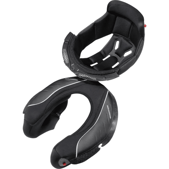 Scorpion EXO-GT930/EXO-AT960 Helmet Kwikwick Top Liner & Cheek Pad Set Black MD