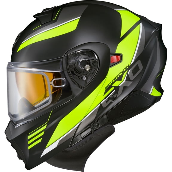 Scorpion EXO-AT930 Modulus Helmet with Dual Lens Shield (Large, Hi-Vis)