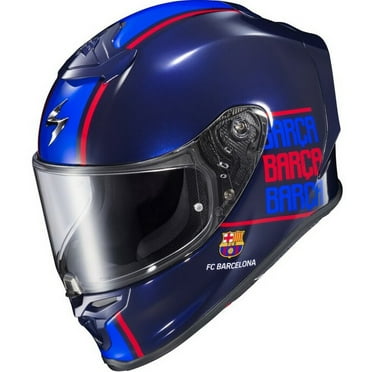 Scorpion EXO-R1 Air FC Barcelona Motorcycle Helmet Blue XXL