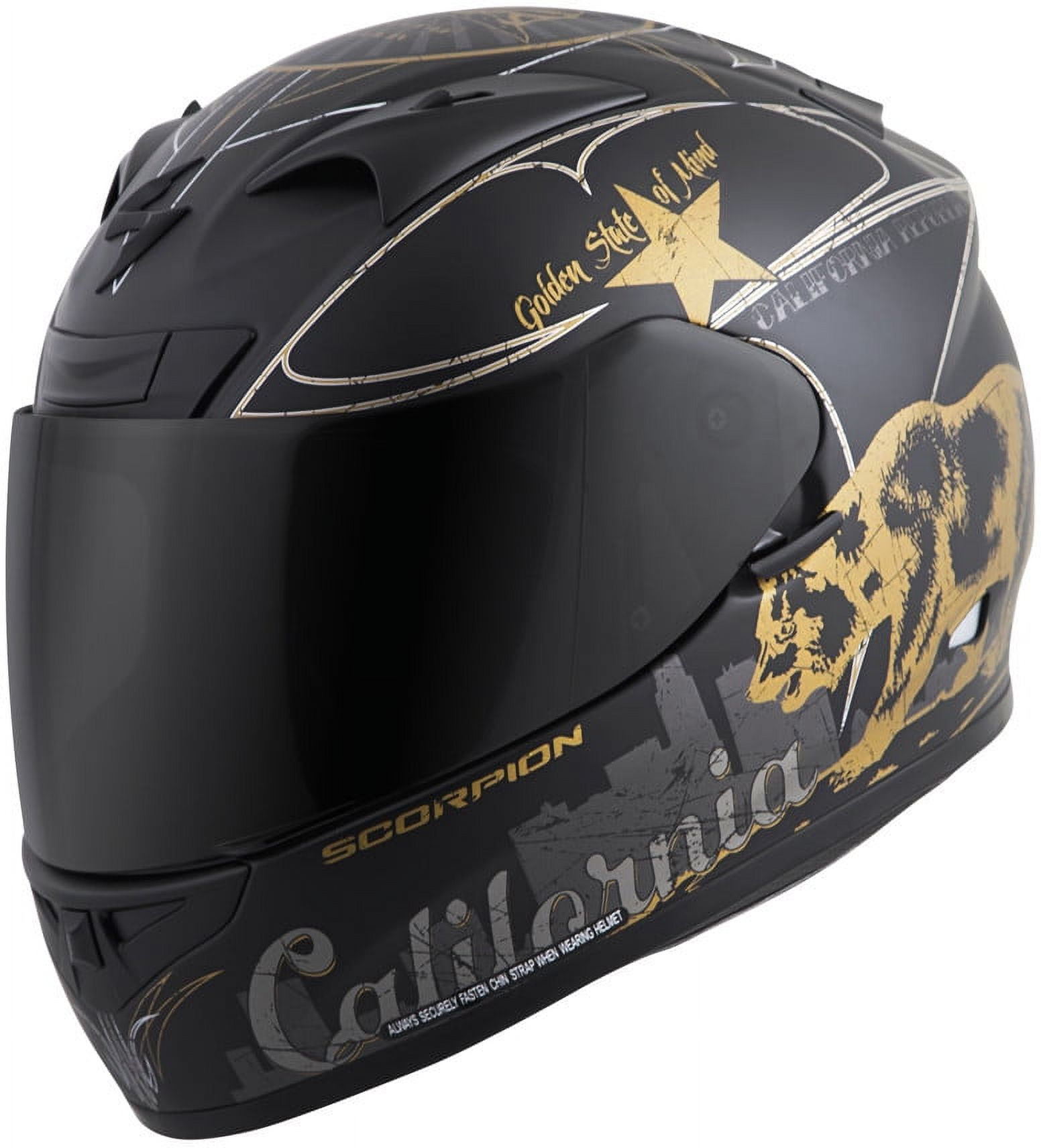 Scorpion EXO EXO-R710 Golden State Full Face Helmet - Matte Blk