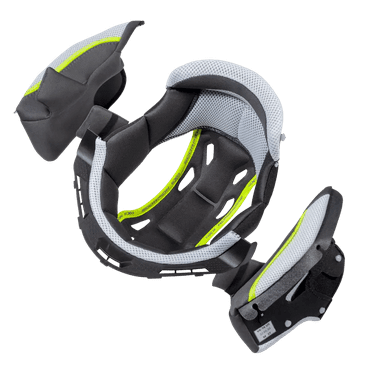 Scorpion EXO VX-16 Helmet Kwikwick Inner Top Liner & Cheek Pads Set Black LG