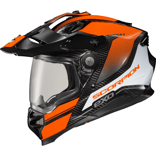 Scorpion EXO-XT9000 Carbon Trailhead Dual Sport Helmet Orange XL