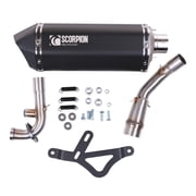 Scorpion Exhaust Black; Vespa GTS, GT300