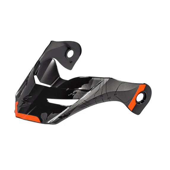 Scorpion Exo Black/Orange Motorcycle Helmet Replacement Visor/Peak 12.00 x 10.50 x 6.00 Inches