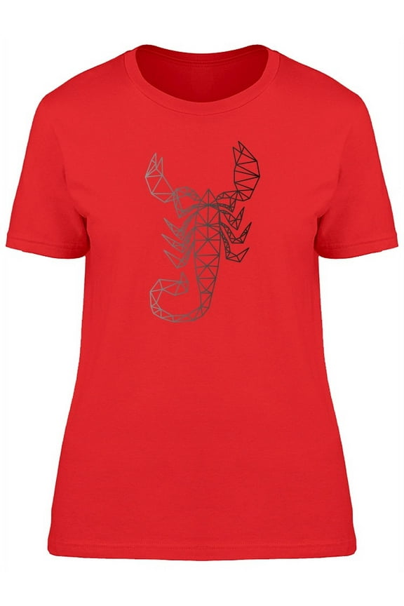 Scorpion Geometric Animal Figure T-Shirt Women -Image by Shutterstock, Female Medium