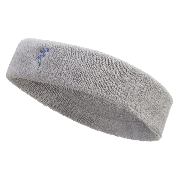 Scorpion Grasses Embroidered Head Bands Terry - Lt Grey OSFM