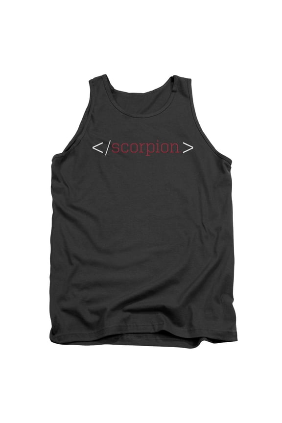 Scorpion Logo Adult Tank Top Charcoal