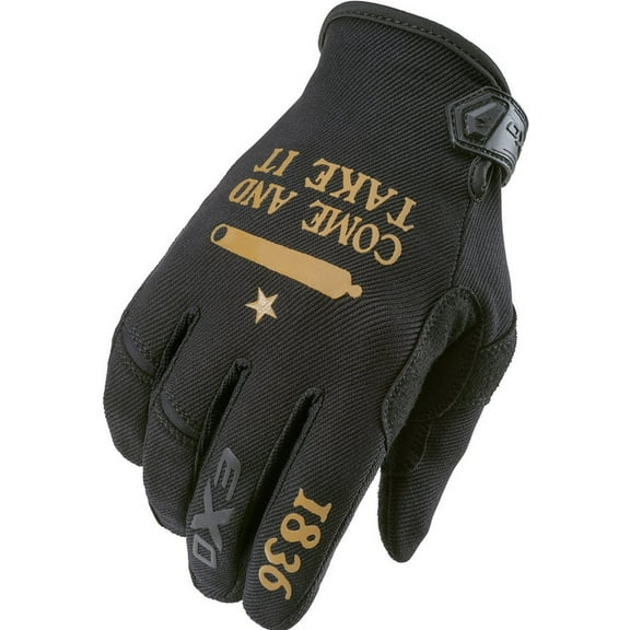 Moto Flex Gloves Lone Star Black/Gold 3x