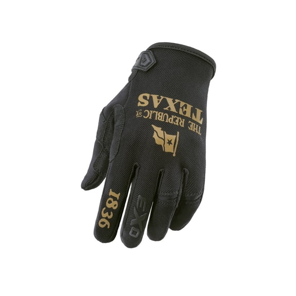 Scorpion Moto-Flex Lone Star Gloves (Large, Black/Gold)