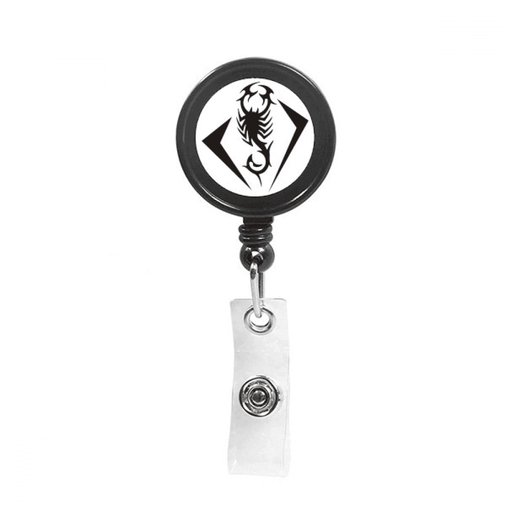 Scorpion Natural Insect Good Retractable Keychain Badge Holder ID Badge