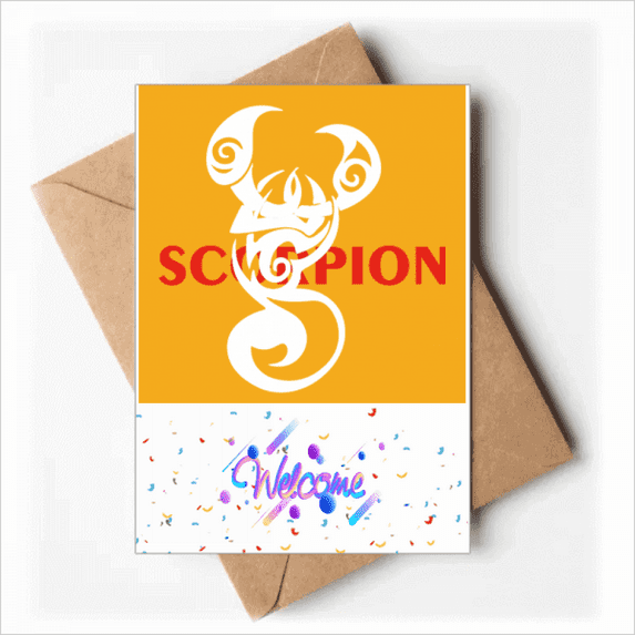 Scorpion Natural Insect Images Welcome Back Greeting Cards Envelopes Blank