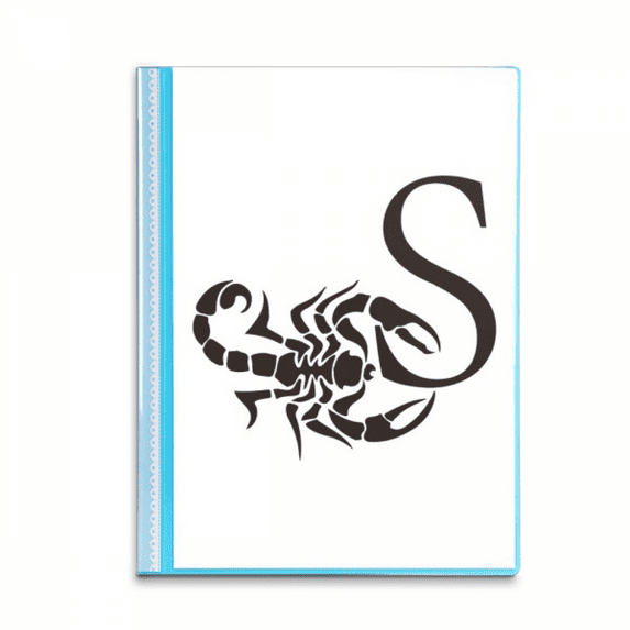 Scorpion Natural Insect Letter Book Sheet Protectors Portfolio Binder Folder