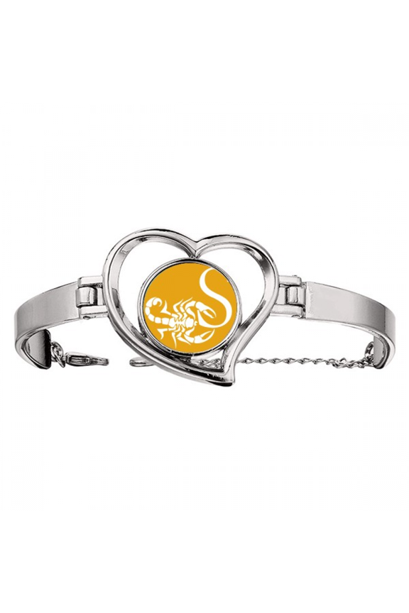 Scorpion Natural Insect Letter Bracelet Heart Jewelry Wire Bangle