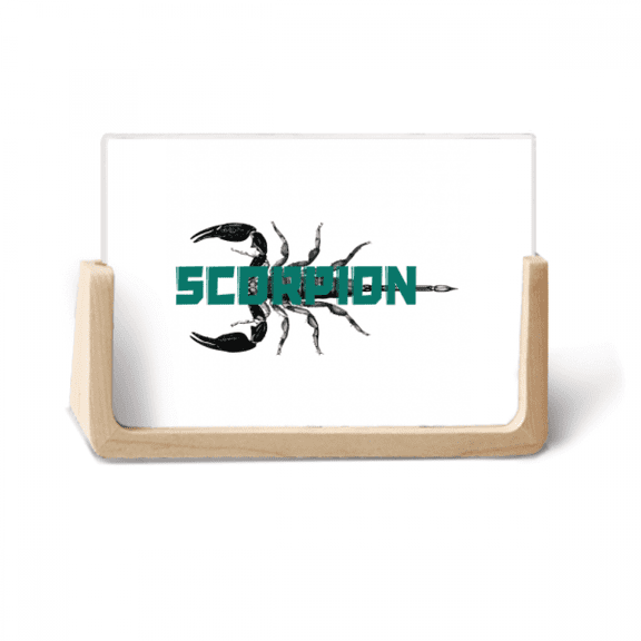 Scorpion Natural Insect Symmetry Photo Wooden Photo Frame Tabletop Display