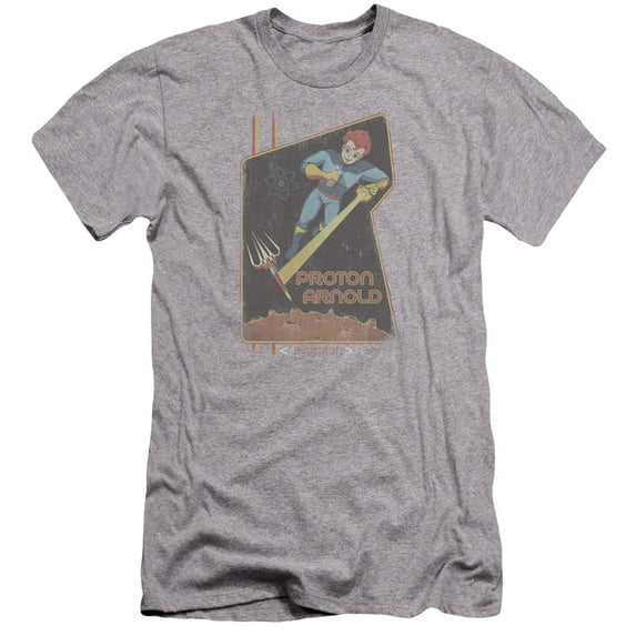 Scorpion Proton Arnold Poster Premium Canvas Adult Slim Fit 30/1 T-Shirt Athletic Heather