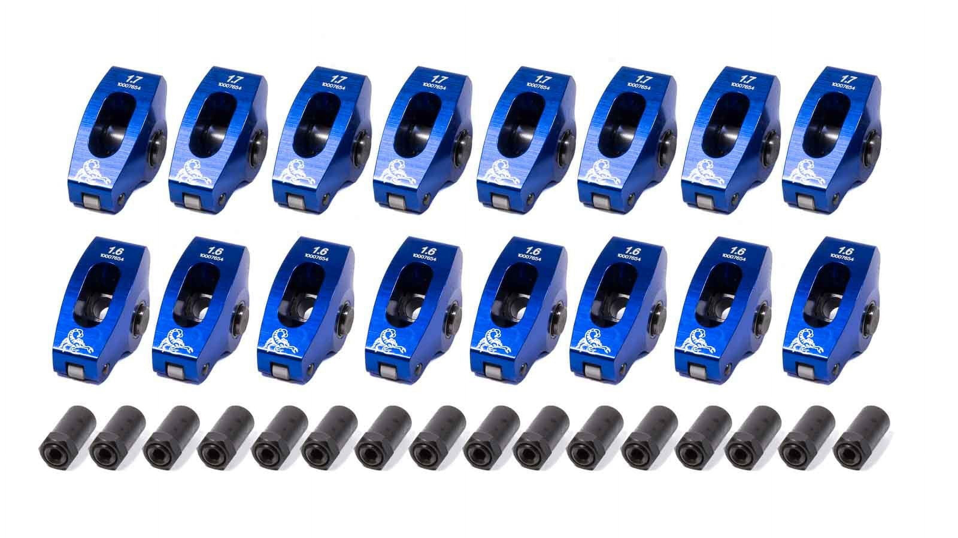 Scorpion Racing SBC Shaft Rocker Arm Kit 1.6/1.6 Ratio Scorpion Racing SBC Shaft Rocker Arm Kit 1.6/1.6 Ratio