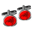 thumbnail image 1 of Scorpion Red Round Cufflinks, 1 of 1