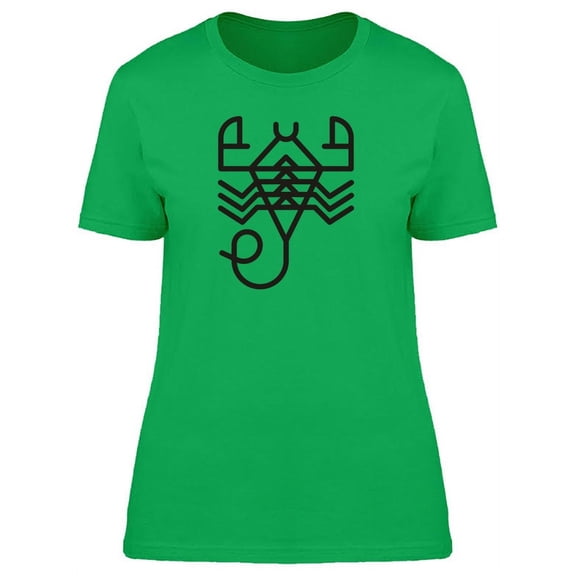 Scorpion Symbol Line Icon T-Shirt Women -Image by Shutterstock Small