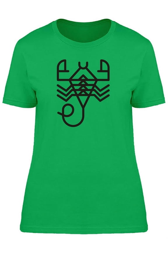 Scorpion Symbol Line Icon T-Shirt Women -Image by Shutterstock Small