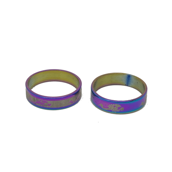 Scorpion Titanium Multicolor Ring (Oil Slick) (ONE Piece) /157