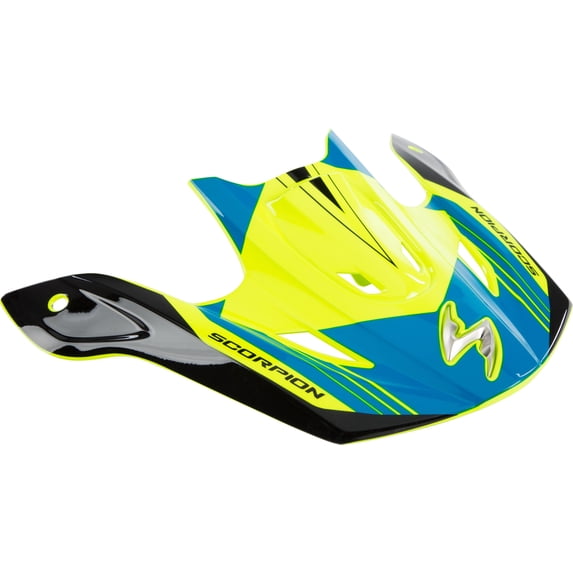 Scorpion VX-R70 Helmet Replacement Visor/Peak Ascend Neon/Blue