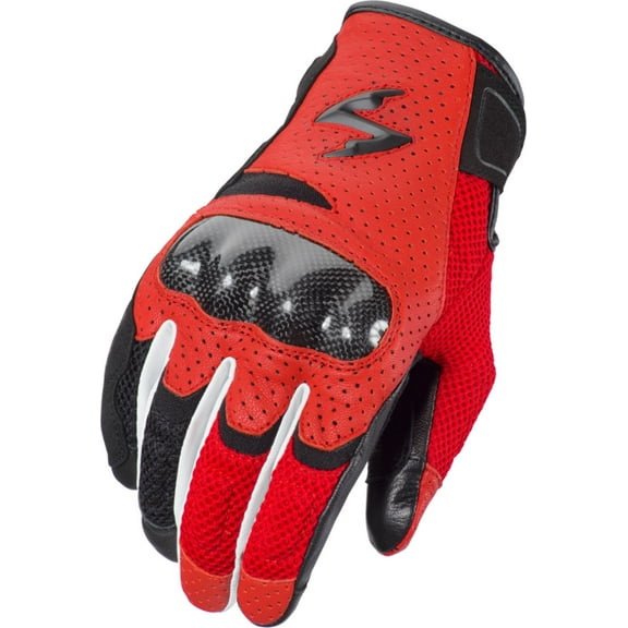 Scorpion Vortex Air Mens Leather Motorcycle Gloves Red MD