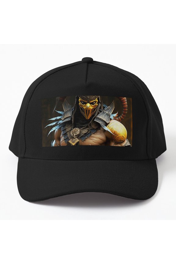 Scorpion Warrior Baseball Hat, Armored Arachnid Fighter Graphic Design, Classic Cap