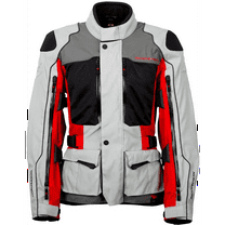 Scorpion Yosemite Mens Textile Motorcycle Jacket Cream/Red/Black SM