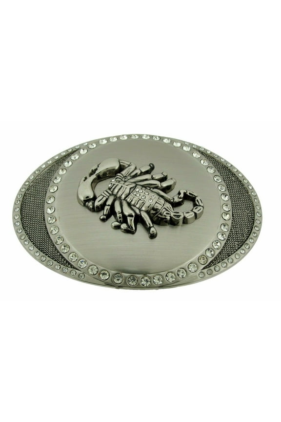 Scorpion Zodiac Sign Belt Buckle Scorpio Rhinestone Bling Iced Out Cowgirl Rodeo Costume Western New