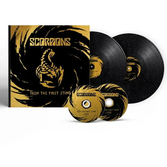 Scorpions - From The First Sting - Deluxe Bookpack includes 2LP's on Sparkling Black & Silver Colored Vinyl & 2CD's - Music & Performance
