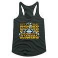 thumbnail image 1 of Scorpions Metallic Logos Gray Women's Racerback Tank Top, 1 of 2