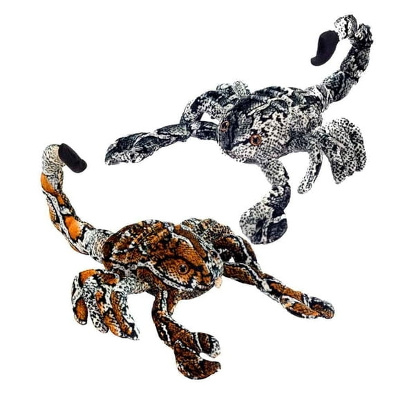 Plush Gear Scorpions 10" Figure Set, 2 Assorted Realistic Insect Toys for Kids and Collectors