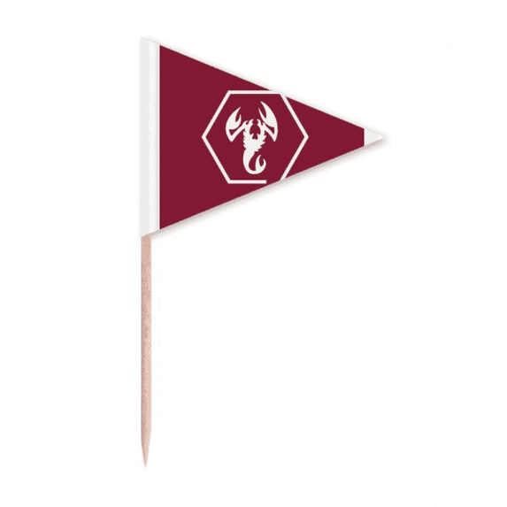 Scorpions Surrounded Natural Insects Toothpick Triangle Cupcake Toppers Flag