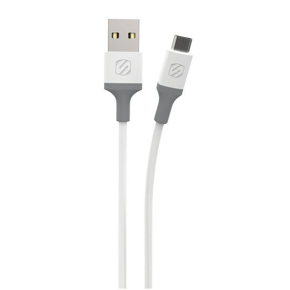 Scosche MA10WG-SP Strikeline 10-ft. USB to Micro-USB Charge & Sync Cable White/Gray
