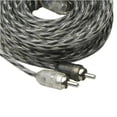 thumbnail interactive-video image 1 of Scosche A12C4-WM1SD 12ft High-Quality 2-Channel Twisted RCA Interconnect Audio Cables Black/Clear, 1 of 7