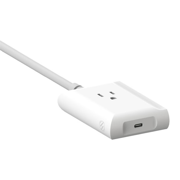 Scosche BL2PEACWT-AP BaseLynx 2.0 End Cap Modular System, 67W USB-C Charger Port & AC Outlet Extension