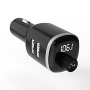 Scosche BTFM4-SP BTFREQ Universal Bluetooth Handsfree Car Kit w/ FM Transmitter & Dual USB Ports Blk