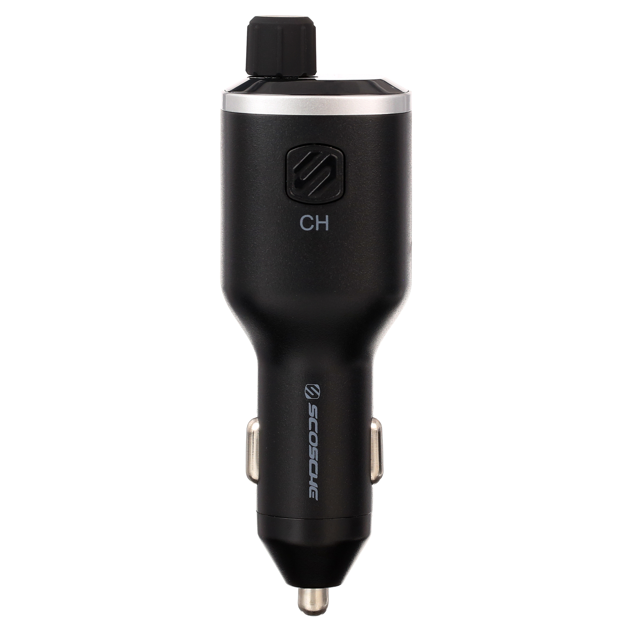 Scosche BTFM4-SP BTFREQ Universal Bluetooth Handsfree Car Kit w/ FM Transmitter & Dual USB Ports Blk