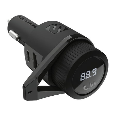 Scosche BTFM9-XCES0 Wireless FM Transmitter w/ Dual 12W USB-C & USB-A Ports New 1 Pack