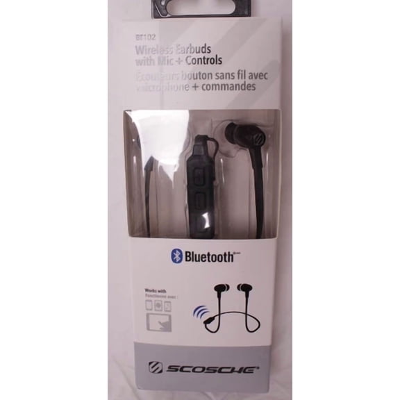Scosche Bt102 Wireless Earbuds With Mic + Controls