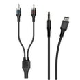 thumbnail image 1 of Scosche CAUXB4RCAA-SP 4ft USB-C to 3.5mm AUX Braided Audio Cable with RCA Adapter, Space Gray, 1 of 6