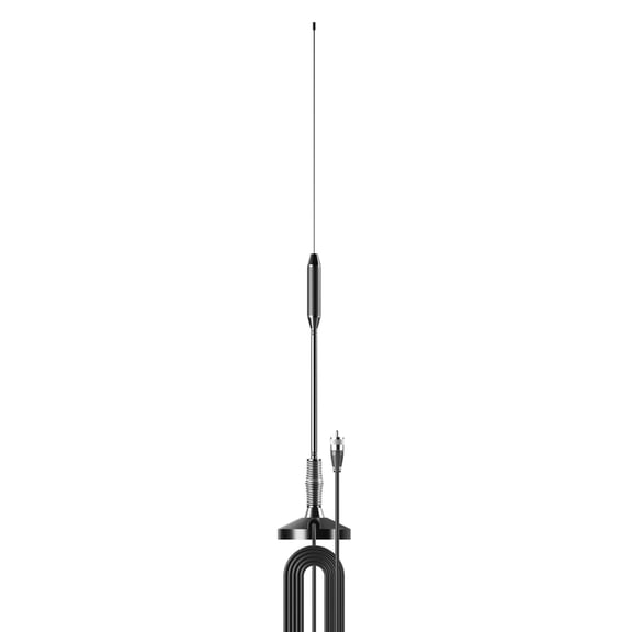 Scosche CB201-WP Universal CB Antenna Mag Mount 27 MHz UHF Freq. Type 26" Mast 10 ft Cable Black